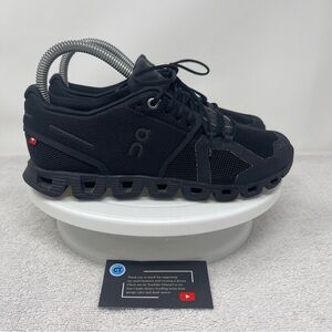 ON Cloud 6 Women's Black Gray Athletic Running Lace Up Sneakers Shoes Size 6